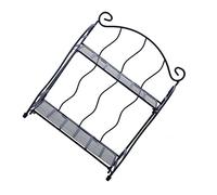 Metal Desktop Rack - Two-Tier Creative Vertical Iron Storage Shelf for Home Office - Large Capacity Sundries Holder Stylish & Functional Desk Accessory