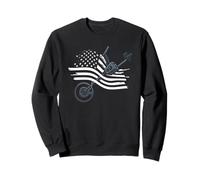 Metal Detecting American Flag USA Patriotic Hobby Sweatshirt
