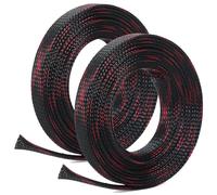 Metal Detecting Cable Sleeves, 10 ft Cord Protector Wire, for Metal Detector (2PCS Red)