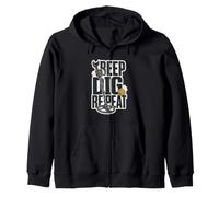 Metal Detecting Detectorist Treasure Hunter Gift Zip Hoodie