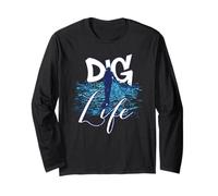 Metal Detecting - Dig Life - Beach Hunter - Blue Long Sleeve T-Shirt
