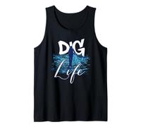 Metal Detecting - Dig Life - Beach Hunter - Blue Tank Top