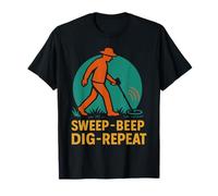 Metal Detecting Enthusiast Sweep Beep Dig Repeat T-Shirt