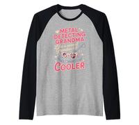 Metal Detecting Grandma Like A Normal Grandma But Cooler Raglan Baseball Tee
