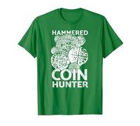 Metal Detecting, Hammered Coin Hunters T-Shirt, Men, Kelly Green, Medium