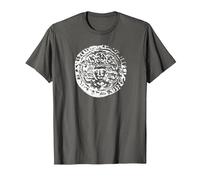 Metal Detecting Hammered Coin T-Shirt, Men, Asphalt Grey, 4X-Large
