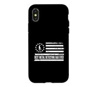 Metal Detecting Metal Detector US American Flag Patriotic Case for iPhone X/XS
