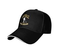 Metal Detecting - Never Underestimate an Old Man with A Metal Detector Women Men Sun-Cap Adjustable Snapback-Cap Lightweight Duck Tongue Cap for Running Golf Sport