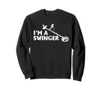 Metal Detecting Swinger Detectorist Dirt Fishing Humor Sweatshirt