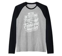 Metal Detecting Treasure Hunter Funny Easter Raglan Baseball Tee