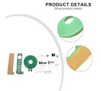 Metal Detector Electronic Kit, DIY Handheld Metal Detection Kit for Hobbyists and Students, Portable High-Sensitivity PCB-Based Detector with 2032 Battery