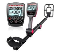 Metal Detector for Adults Collapsible Travel Foldable Metal Detector Gold LCD Backlight Display Underground Searcher Treasure Finder Target Identity