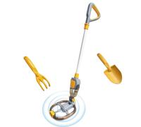 Metal Detector For Kids - Portable Treasure Finder With Search Coil, Stimulation Of Multi-Cognitive Skills, Golden Boys And Girls Interactive Handheld | Outdoor Backyard, Beach,