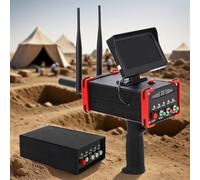 Metal Detector Gold Detector with HD Screen, Professional Gold Detector, Underground Metal Scanner for Gold, Silver, Diamond, Copper Mine Exploration Red