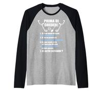 Metal Detector Italian Detectoring Metaldetector Raglan Baseball Tee