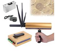 Metal Detector, Long Range Hand-held Finder with 3 Antennas, 25M Detection Depth, 1400M Search Range for Treasure Hunting Gold, Silver, Jewelry, Precious Stones
