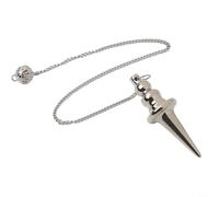 Metal Detector Pendant Rod for Divination, Effective Water Source and Mineral Finder Tool Suitable for Various Spiritual and Energy Locating Uses (silver)
