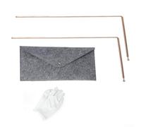 Metal Detector Rod, 99.9% Copper Detection Rod Kit for Water Treasure Finding, Professional Dowsing Tool for Exploration(E)