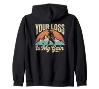 Metal Detector Saying Your Loss Is My Gain Zip Hoodie