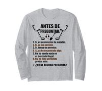 Metal Detector Spanish Questions Metal Detector Long Sleeve T-Shirt
