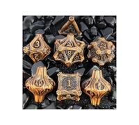 Metal Dice Set 7PCS Polyhedral Dice for Dungeons Dragons, Pathfinder, RPG Tabletop Role Playing Games