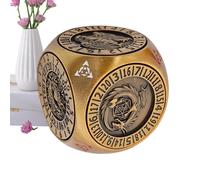 Metal Dice Set, Metal Spinner Dice Set with 6 Faces | Portable for Entertainment Free Competition Home and Bar