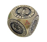 Metal Dice Set, Metal Spinner Dice with 6-Sided | Lightweight Accessories for Leisure Home Board Games Pub Competition