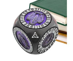 Metal Dice Unique Cool Cool Dice, 7-in-1 Standard Play Dice, Portable Versatile Shape Rotating Geometric Toy for Collecting Teenagers, Family, Classroom Travel E