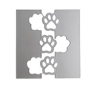 Metal Die Cut Animal Paws Print Cutting Dies Stencils Embossing Stencils for Scrapbooking Album Cards Photo Decorations Animal Paws Print Cutting Dies Carbon Steel Metal Die Cut for Paper Decoration