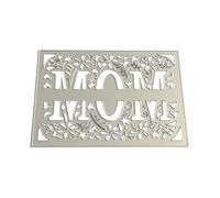 Metal Die Cut Mom Flower Cutting Dies Embossing Stencils Molds for Scrapbooking Album Card Photo Journal Decorations Metal Cutting Dies Mom Flower Die Cuts Embossing Molds for Photo Journal
