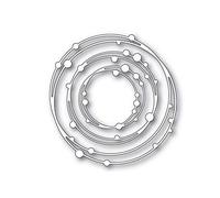 Metal Die Cuts Cutting Dies Line Circle Nesting Frame Paper Cutting Stencils Templates Cutter Molds Moulds for Greeting Card Making DIY Scrapbooking Embossing Xmas Album Present Craft Decorative
