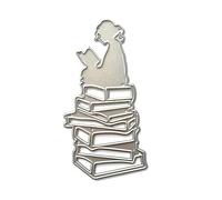 Metal Die Cuts Reading Book Cutting Dies Stencils Template for Scrapbook Album Paper Card Embossing Metal Dies for Scrapbooking