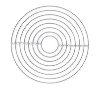 Metal Die Cutting DIY Craft Round Shape Decorative Lightweight Durable Carbon Steel Handicraft Accessories for Card Making Scrapbooking 4.6x4.6 Inches