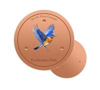 Metal Disc for Bird Bath Water Purification Plate | Bird Bath Metal with Triple-Point Support for Lawn Yard Farm Fountain Patio Garden Outdoor