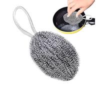 Metal Dish Cleaning Balls - Stainless Steel Sponge Pack, Heavy Duty Scrubber | Durable Kitchen Grime Remover Tool Kit, Wire Scouring Mesh Texture Bundle with Scrub Strength for Dirty Cookware Surfaces