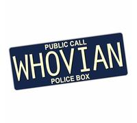 METAL Doctor Who WHOVIAN Tin Poster Plate Sign Movie Aluminium Wall Art Door Plaque TV Film Room Man Cave 200x75mm