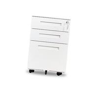 Metal Document with 3 Drawers & Lock - A4 Desktop Storage Box for Receipts - Anti-Tip Design, Perfect for Office & Home Office Use