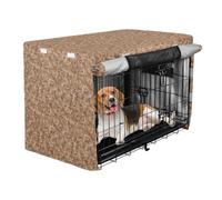 Metal Dog Crate Covers Desert Camouflage Pets Kennel Cover Dog Crate Curtains