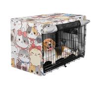 Metal Dog Crate Covers Puppy Wire Cage Covers Dog Crate Curtains Funny Kittens Cats