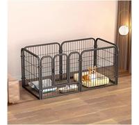 Metal Dog Crate, Dog Panel, Pet Playpen Puppy Play Pen, For Small/Large Dogs Exercise Crate Cage For Indoor Outdoor