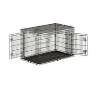 Metal Dog Crate, Foldable Dog Kennel with Removable Tray, XL, 136 cm L x 79 cm W x 87 cm H