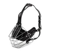 Metal Dog Muzzle - Adjustable Muzzle for Dogs,Muzzles for Large Breed Dogs, No Bite Muzzle for Dogs, Dog Mouth Mesh, Dog Muzzle for Grooming, All-Round Protection