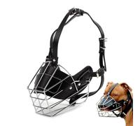 Metal Dog Muzzle - No Bite Muzzle for Dogs Adjustable | Metal All-Round Protection Breathable Muzzles for Large Breed Dogs, No Bite Muzzle for Dogs, Dog Muzzle for Outdoors