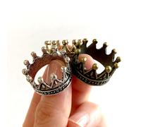Metal Doll Crown Dollhouse Miniature 1/12 Scale (Silver)
