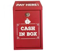 Metal Donation Box with Lock, Wide Slot & 2 Keys