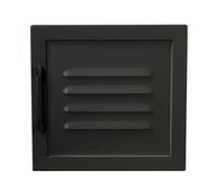 (Metal Door, 2 (1 Right & 1 Left) - Black) Wooden Part Replacement Cabinet Bookcase Doors