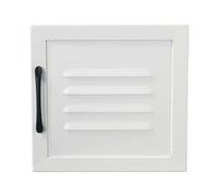 (Metal Door, 2 (1 Right & 1 Left) - White) Wooden Part Replacement Cabinet Bookcase Doors