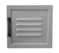 (Metal Door, 3 (2 Left & 1 Right) - Grey) Wooden Part Replacement Cabinet Bookcase Doors