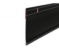 Metal Door Draft Stopper,Aluminum Mice Blocker with Rubber Sweep Seal Strip,Soundproof Preventing Bugs Underdoor Sweep,Door Bottom Draught Excluder (Black,100 * 13.5CM)