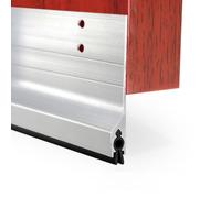 Metal Door Draft Stopper Bottom,Aluminium Mice Sweep Windscreen Dust Seal Stripping,Underdoor Draught Excluder Blocker,Seals Sweep Strip for Doors (White1,100 * 8.5CM)